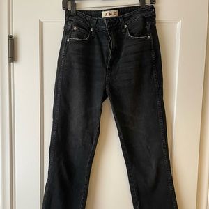 Amo Chloe Crop denim. Size 27. In Coal. Never worn.